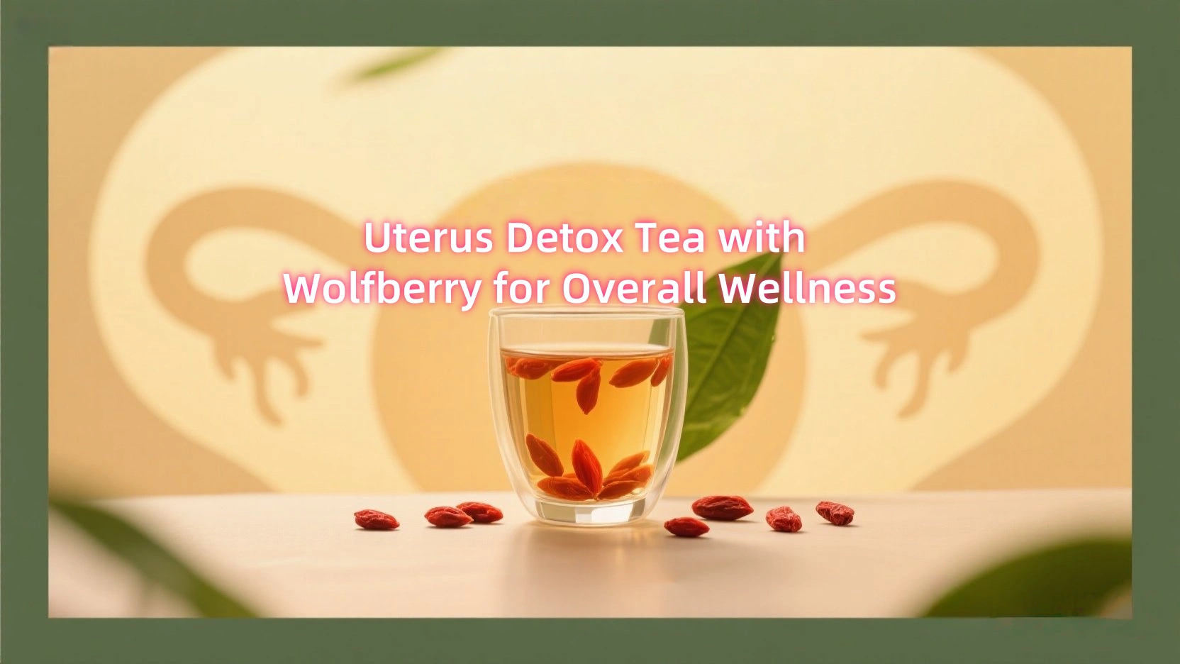 Uterus Detox Tea with Wolfberry for Overall Wellness